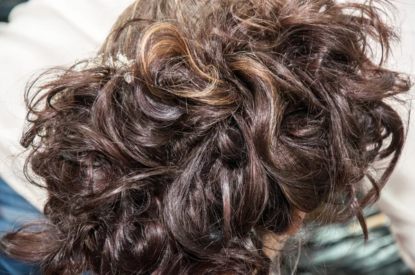 Details der Damenfrisuren — Stockfoto