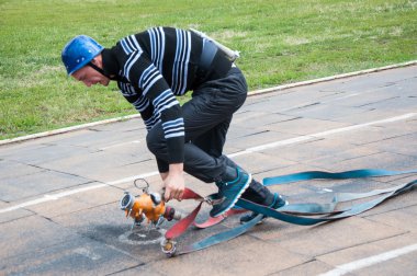 yarışmalar yangın uygulanan spor veya itfaiye spor