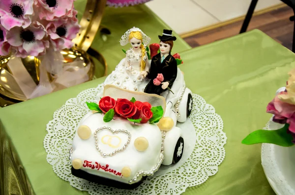 Украшение свадебного торта . — стоковое фото