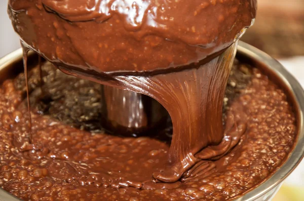 Heiße Schokolade kochen — Stockfoto