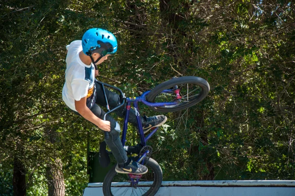 Gli appassionati di allenamento di prova in bicicletta — Foto Stock