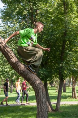 parkour egzersiz hayranları