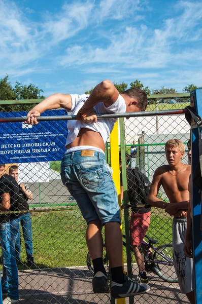 Competições amadoras de treino de rua — Fotografia de Stock