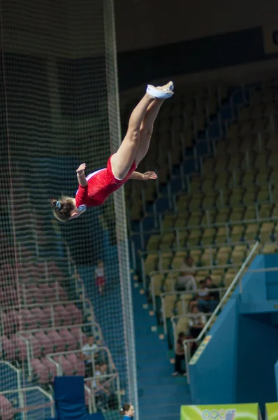 Trampolín Campeonato de mujeres —  Fotos de Stock