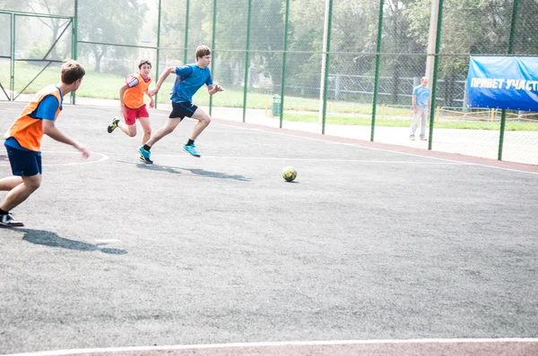 Turniej mini piłki nożnej — Zdjęcie stockowe