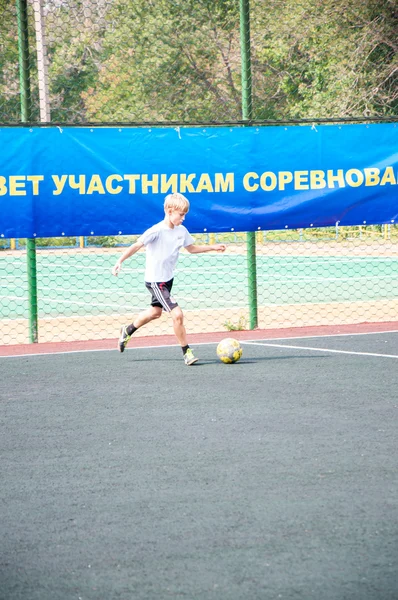 Turnamen di mini-football — Stok Foto