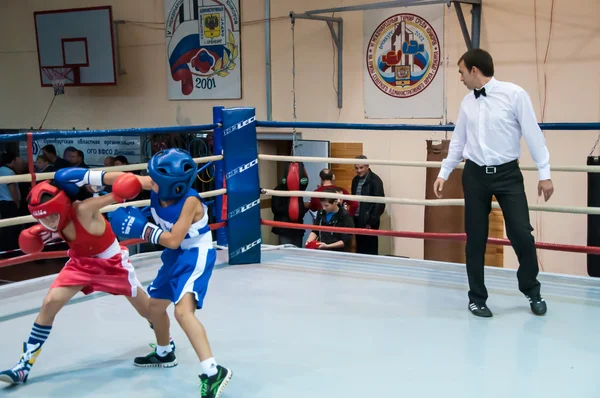 Boxe entre adolescentes — Fotografia de Stock