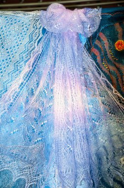 orenburg tüylü atkı Ajur