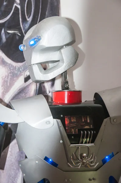 Hoofd van een zelfgemaakte robot — Stockfoto