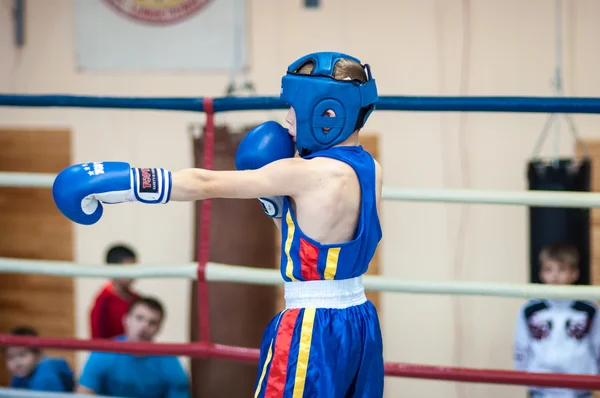 Wedstrijden boksen onder junioren — Stockfoto