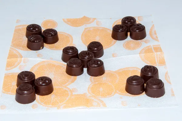 Chocolate caramelo diferente antidepresivo dulce — Foto de Stock