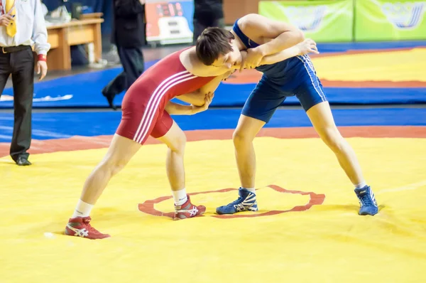 Sport concurrentie tussen jongens worstelen — Stockfoto