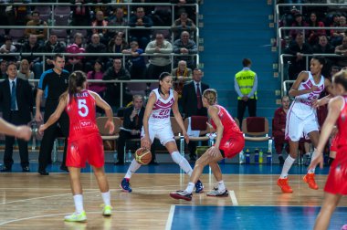 basketbol oyun Rusya İspanya