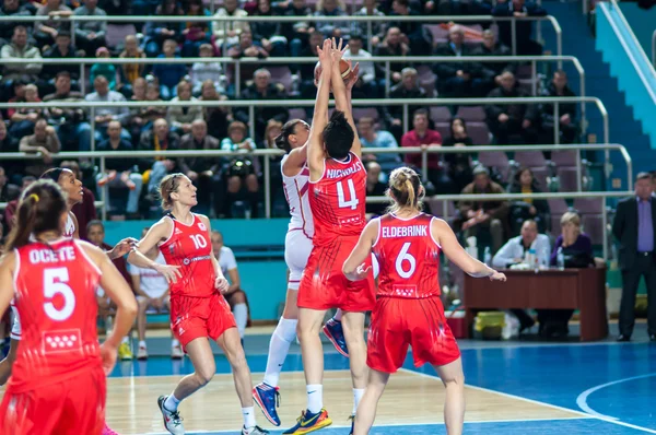 Basketball Russie Espagne — Photo