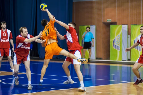 Torneio internacional de handebol em memória do primeiro governador da província de Orenburg Neplueva I.i . — Fotografia de Stock