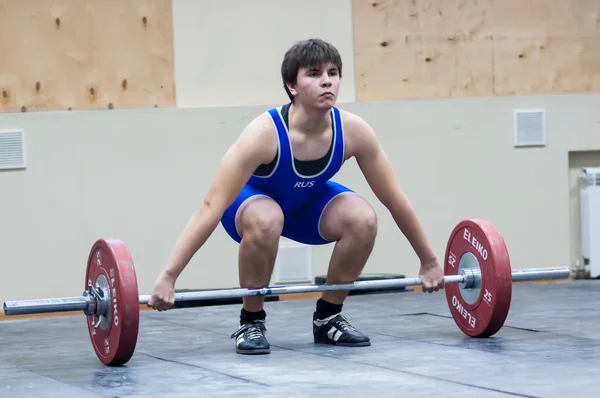 Zware Atletiek, gewichtheffer — Stockfoto