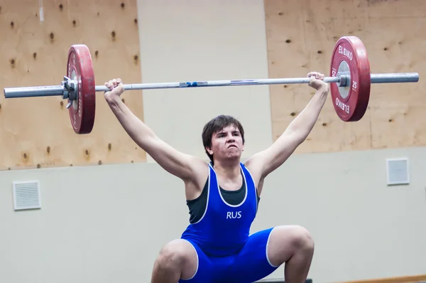 Atletismo pesado, halterofilista — Fotografia de Stock