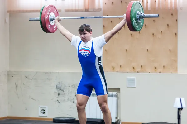 Atletismo pesado, halterofilista — Fotografia de Stock