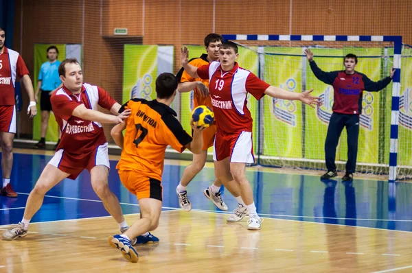 Internationale Handbal toernooi in het geheugen van de eerste gouverneur van orenburg provincie neplueva — Stockfoto