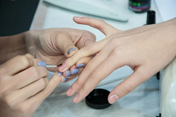 Manicure nagel. — Stockfoto