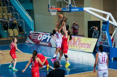 basketbol oyun Rusya İspanya...