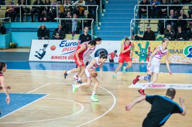 basketbol oyun Rusya İspanya...