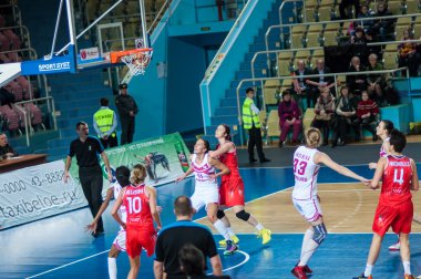 basketbol oyun Rusya İspanya...