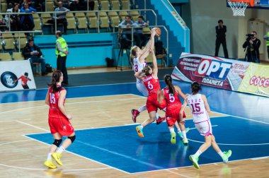 basketbol oyun Rusya İspanya...