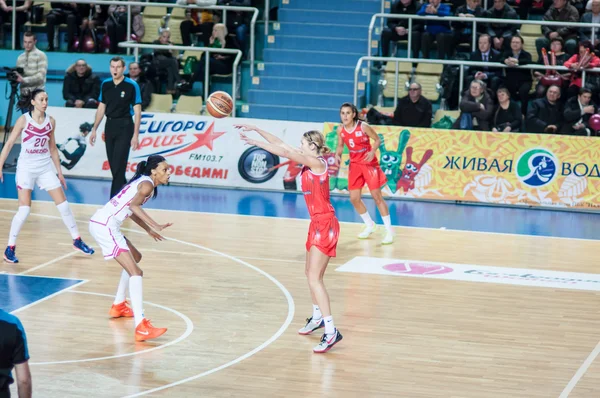 Jogo de basquete Rússia Espanha ... — Fotografia de Stock