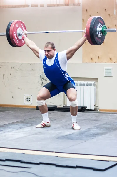 Atletica pesante, sollevatore di pesi ... — Foto Stock