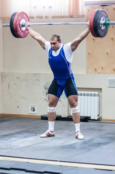 Ciężkiej atletyce, sztangista... — Zdjęcie stockowe