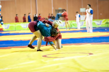 Sambo veya savunma silah olmadan. yarışmalar kızlar... ...