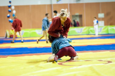 Sambo veya savunma silah olmadan. yarışmalar kızlar... ...