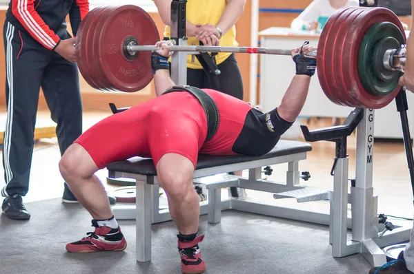 Powerlifting de campeonato de oblast de Oremburgo — Fotografia de Stock