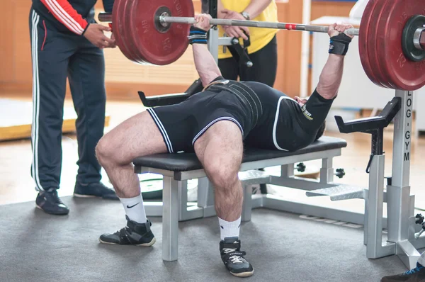 Orenburg Oblastı Şampiyonası powerlifting — Stok fotoğraf