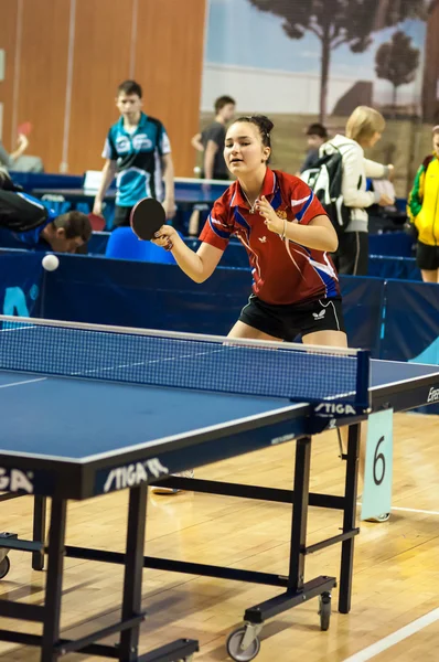 Competiciones en tenis de mesa — Foto de Stock