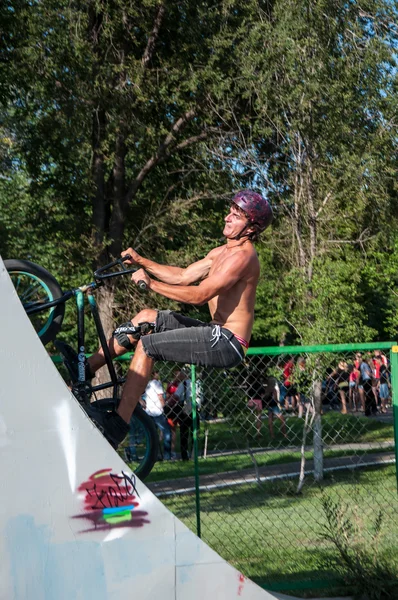 Fãs de moto julgamento , — Fotografia de Stock