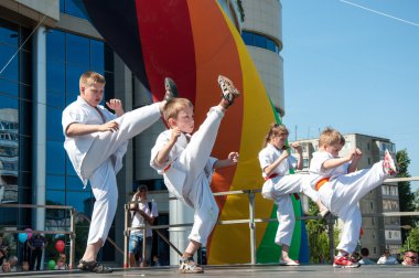 Çocuk taekwondo nişanlandık