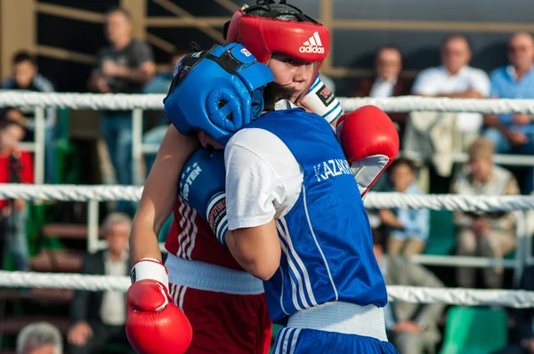 Kızların boks genel performansı — Stok fotoğraf