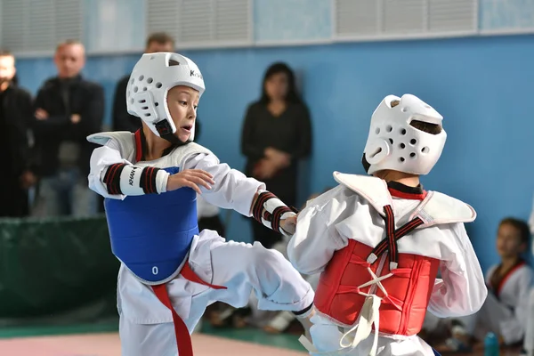 ロシア オレンブルク 2019年10月19日 オレンブルクオープンテコンドー選手権でテコンドー 韓国武術 に出場 — ストック写真