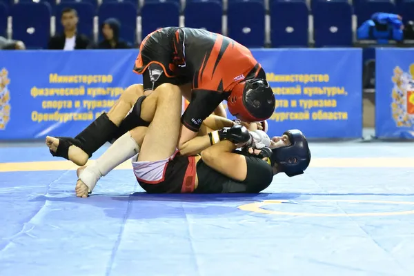 Orenburg Rusland Oktober 2019 Mannen Nemen Deel Aan Pankration Worstelen — Stockfoto