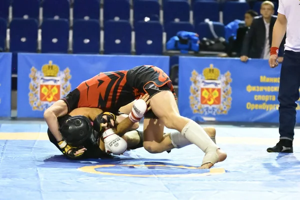 Orenburg Rússia Outubro 2019 Homens Competem Pankration Open Championship Campeonato — Fotografia de Stock