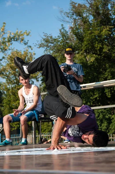 Artista break dance — Fotografia de Stock