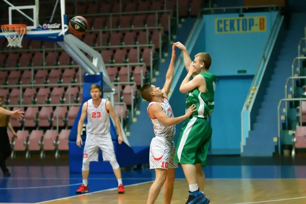 Orenburg Ryssland Juni 2019 Män Spelar Basket Interregionala Finalen Amatörbasketligan — Stockfoto