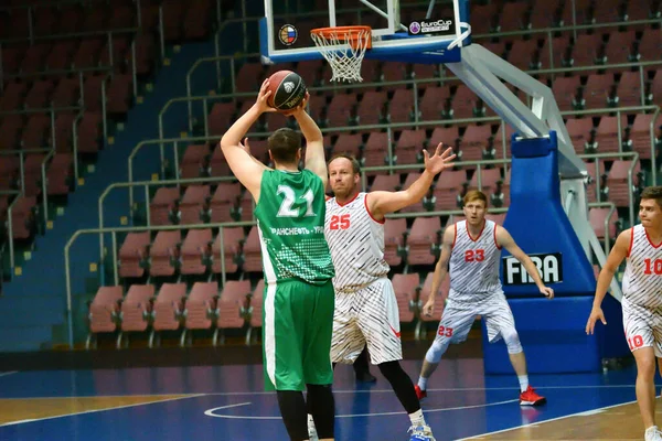 Orenburg Rusko Června 2019 Rok Muži Hrají Basketbal Meziregionálním Finále — Stock fotografie