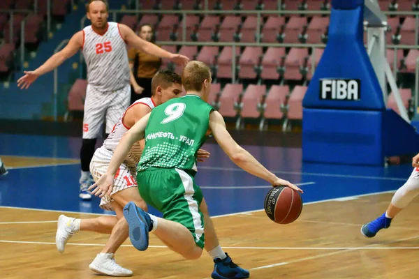 Orenburg Oroszország Június 2019 Férfi Kosárlabdázni Régióközi Döntőbe Amatőr Kosárlabda — Stock Fotó
