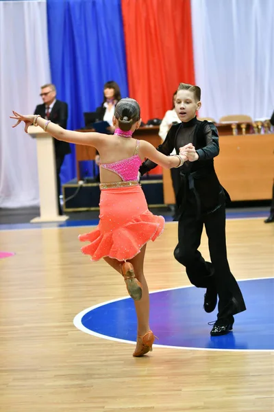 Orenburg Rusia Noviembre 2019 Chica Niño Bailando Los Campeonatos Abiertos — Foto de Stock