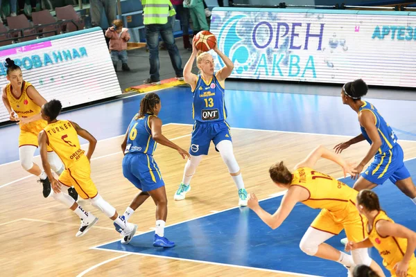 Orenburg Russie Octobre 2019 Les Filles Jouent Basket Ball Euroleague — Photo