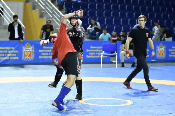 Orenburg Rússia Outubro 2019 Homens Competem Pankration Open Championship Campeonato — Fotografia de Stock