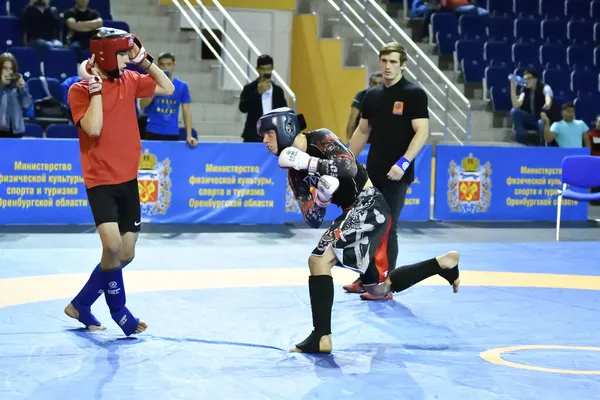 Orenburg Rússia Outubro 2019 Homens Competem Pankration Open Championship Campeonato — Fotografia de Stock